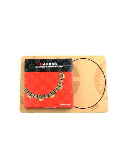 Kit disques embrayage garnis + Joint de couvercle embrayage ATHENA - HONDA 250 CR 1995-2007 250 CRE 2002-2007 250 CRM 1998-20..
