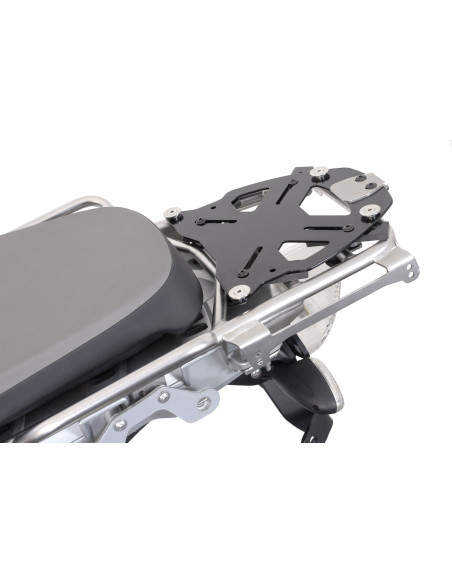 Platine universelle SW-MOTECH sur porte-bagage tubulaire pour top case TRAX