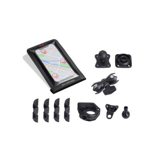 Support smartphone SW-MOTECH Drybag avec T-Lock universel