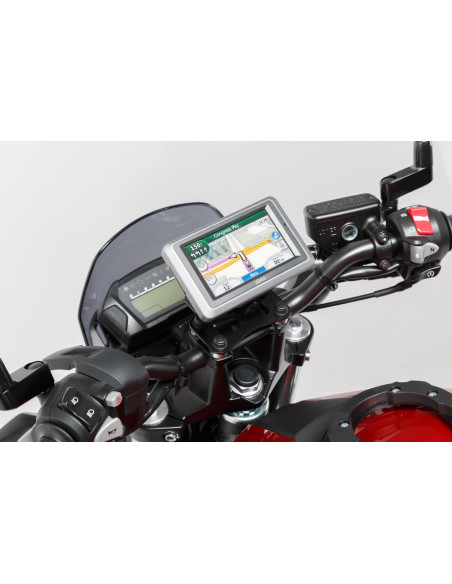 Support GPS SW-MOTECH pour guidon BMW - Honda - Suzuki.