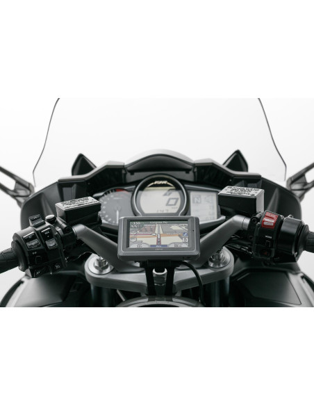 Support GPS SW-MOTECH pour guidon YAMAHA FJR 1300 2004-2016