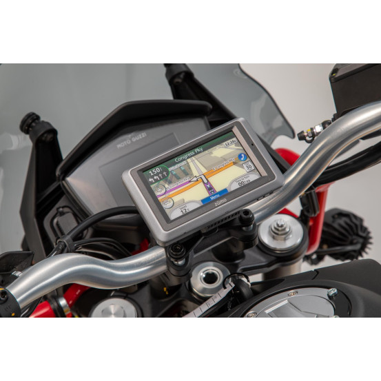 Support GPS SW-MOTECH pour guidon MOTO GUZZI V85TT 2019-2021