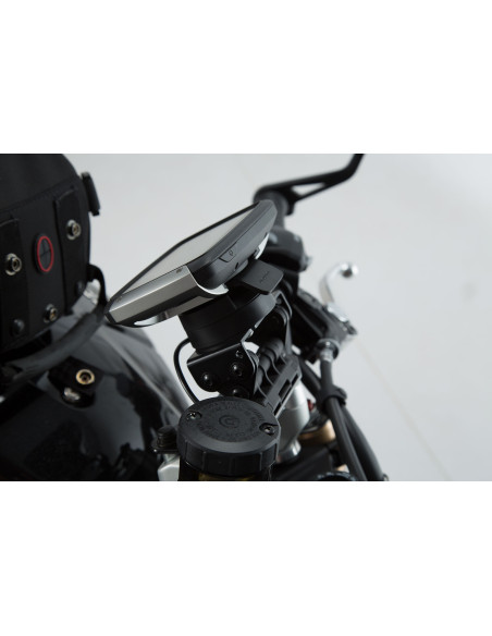 Support GPS SW-MOTECH pour guidon TRIUMPH Speed Triple 1050/R/RS/S 2010-2018