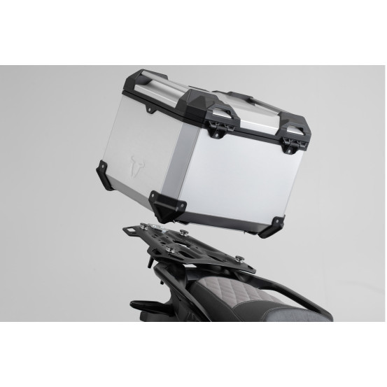 Top case SW-MOTECH TRAX ADV 38 Litres avec support BMW R 1200 GS Adventure 2013-2018 - R 1250 GS Adventure 2018 Gris