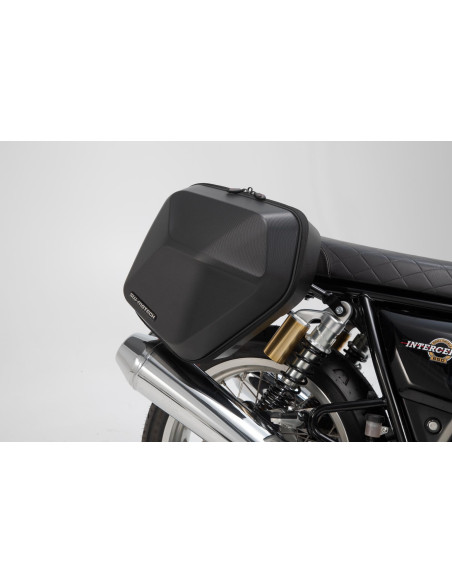 Valises latérales SW-MOTECH SLC Urban ABS 16,5 Litres avec support x2 ROYAL ENFIELD 650 Continental GT 2018-2019 - Intercepto..