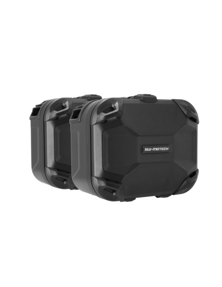 Valises latérales SW-MOTECH DUSC gauche L 41 Litres - droite M 33 Litres avec supports x2 BMW R 1200 GS - Adventure - Rallye ..