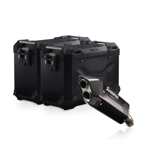 Kit valises en aluminium TRAX ADV + Akrapovic SW-MOTECH 45 / 45 l BMW R 1300 GS 2023-2024