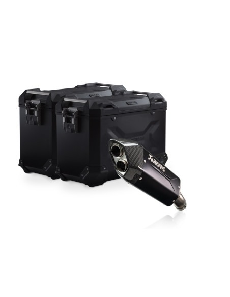 Kit valises en aluminium TRAX ADV + Akrapovic SW-MOTECH 45 / 45 l BMW R 1300 GS 2023-2024