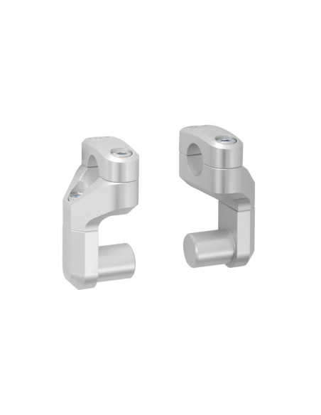 Rehausse de guidon SW-MOTECH réglable Ø 28 mm Gris