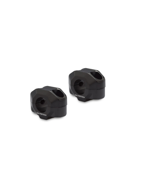 Réhausse de guidon Ø 22 mm SW-MOTECH 15 mm APRILIA - BMW - HONDA - KAWASAKI - KTM - MOTO GUZZI - SUZUKI - TRIUMPH - YAMAHA Noir