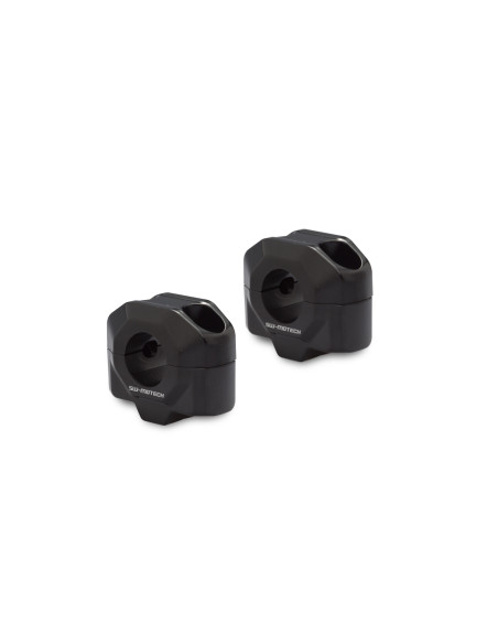 Réhausse de guidon Ø 22 mm SW-MOTECH 20 mm APRILIA - BMW - HONDA - KAWASAKI - KTM - MOTO GUZZI - SUZUKI - TRIUMPH - YAMAHA Noir