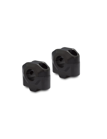 Réhausse de guidon Ø 22 mm SW-MOTECH 25 mm APRILIA - BMW - HONDA - KAWASAKI - KTM - MOTO GUZZI - SUZUKI - TRIUMPH - YAMAHA Noir