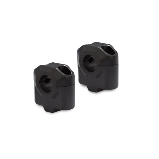 Réhausse de guidon Ø 22 mm SW-MOTECH 30 mm APRILIA - BMW - HONDA - KAWASAKI - KTM - MOTO GUZZI - SUZUKI - TRIUMPH - YAMAHA Noir