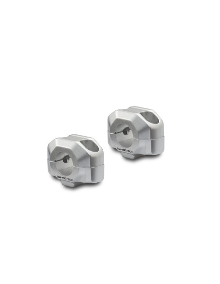 Réhausse de guidon Ø 22 mm SW-MOTECH 15 mm APRILIA - BMW - HONDA - KAWASAKI - KTM - MOTO GUZZI - SUZUKI - TRIUMPH - YAMAHA Gris