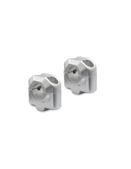 Rehausse de guidon Ø 22 mm SW-MOTECH 25 mm APRILIA - BMW - HONDA - KAWASAKI - KTM - MOTO GUZZI - SUZUKI - TRIUMPH - YAMAHA Gris