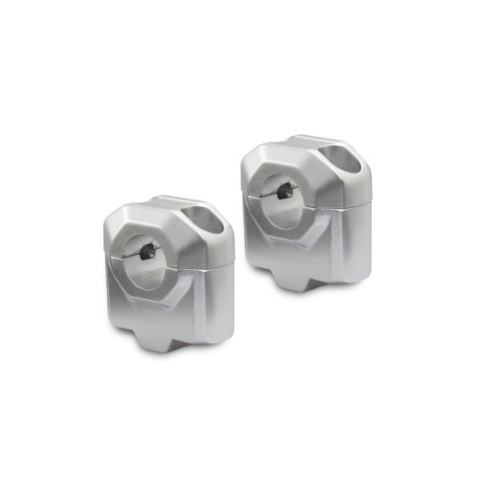 Rehausse de guidon Ø 22 mm SW-MOTECH 30 mm APRILIA - BMW - HONDA - KAWASAKI - KTM - MOTO GUZZI - SUZUKI - TRIUMPH - YAMAHA Gris