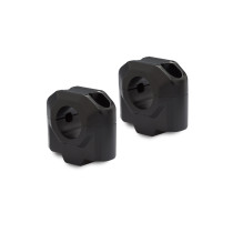 Réhausse de guidon Ø 28 mm SW-MOTECH 30 mm APRILIA - BENELLI - HONDA - KTM - TRIUMPH - YAMAHA Noir