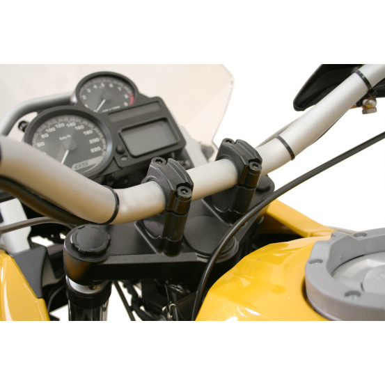Réhausse de guidon SW-MOTECH 30 mm BMW R 1200 GS 2004-2007 - Adventure 2005-2013 -F 800 GS Adventure 2013-2018 Noir