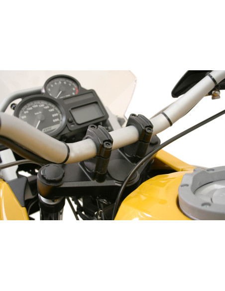 Réhausse de guidon SW-MOTECH 30 mm BMW R 1200 GS 2004-2007 - Adventure 2005-2013 -F 800 GS Adventure 2013-2018 Noir