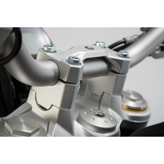 Réhausse de guidon Ø 22 mm SW-MOTECH 30 mm BMW F 750 GS 2017-2020 Gris