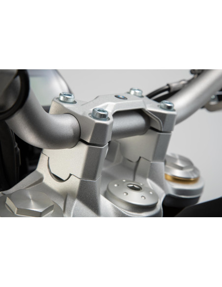 Réhausse de guidon Ø 22 mm SW-MOTECH 30 mm BMW F 750 GS 2017-2020 Gris