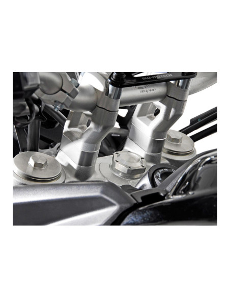 Réhausse de guidon SW-MOTECH 20 mm TRIUMPH Tiger 800 - 900 - 1200 Gris