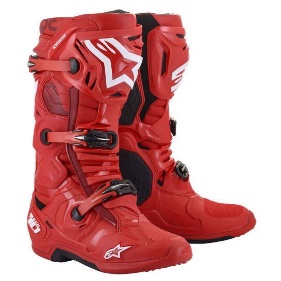 Bottes cross Alpinestars Tech 10 - Rouge