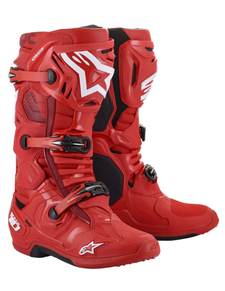Bottes cross Alpinestars Tech 10 - Rouge