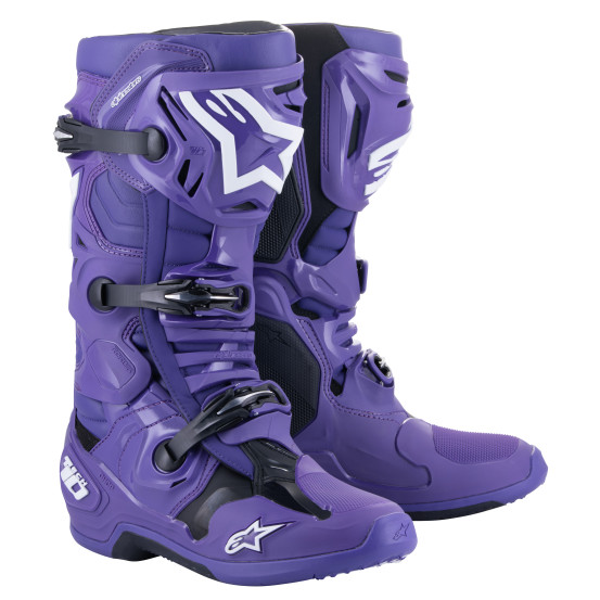 Bottes cross Alpinestars Tech 10 - Violet Noir