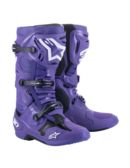 Bottes cross Alpinestars Tech 10 - Violet Noir