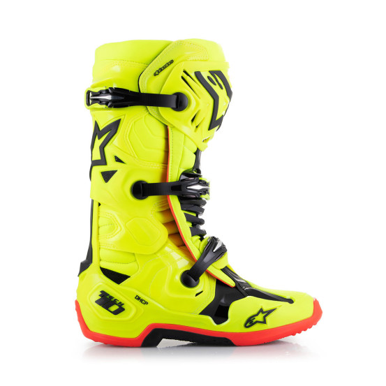 Bottes cross Alpinestars Tech 10 - Jaune Noir Rouge