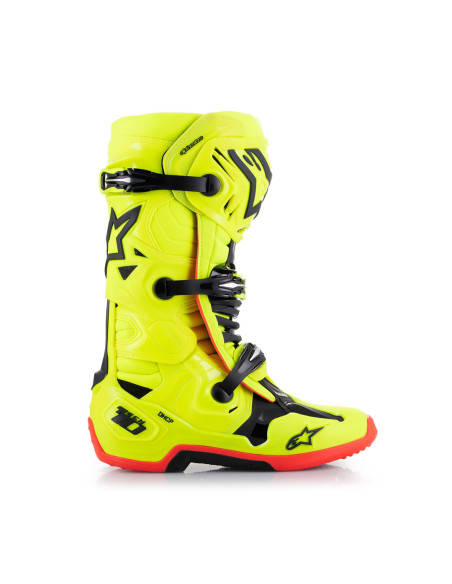 Bottes cross Alpinestars Tech 10 - Jaune Noir Rouge