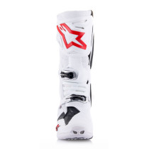 Bottes cross Alpinestars Tech 10 Supervented - Blanc Rouge 2