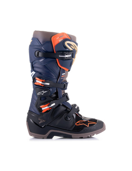 Bottes cross Alpinestars Tech 7 Drystar - Noir Night Marine Warm Gris