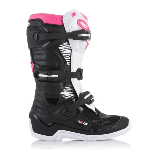 Bottes cross Alpinestars Tech 3 Stella - Noir Rose
