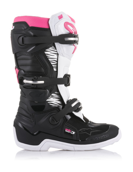Bottes cross Alpinestars Tech 3 Stella - Noir Rose
