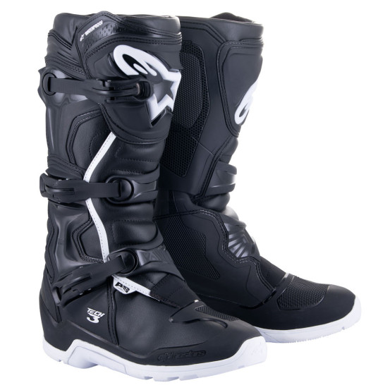 Bottes cross Alpinestars Tech 3 Waterproof Enduro- Noir Blanc