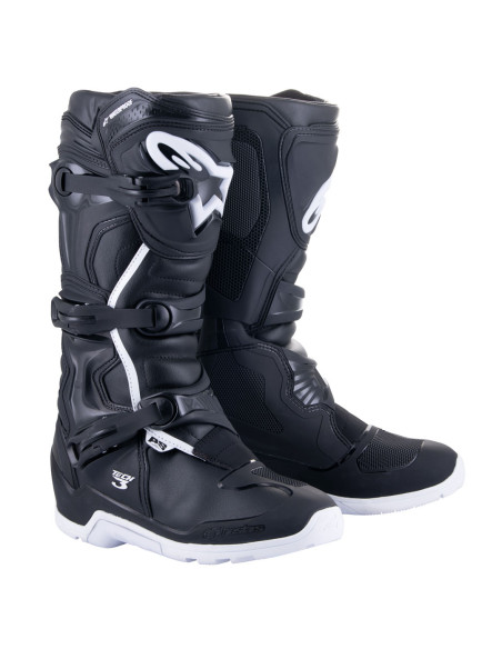 Bottes cross Alpinestars Tech 3 Waterproof Enduro- Noir Blanc