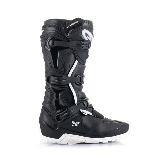 Bottes cross Alpinestars Tech 3 Waterproof Enduro- Noir Blanc