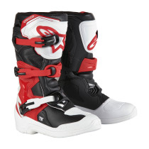 Bottes enfant cross Alpinestars Tech 3S - Blanc Noir Rouge
