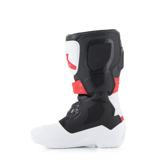 Bottes enfant cross Alpinestars Tech 3S - Blanc Noir Rouge