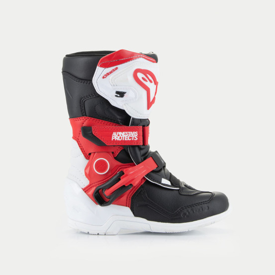 Bottes enfant cross Alpinestars Tech 3S - Blanc Noir Rouge (du 28 au 33)