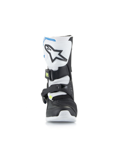 Bottes enfant cross Alpinestars Tech 3S - Enamel Blanc Noir Bleu (du 28 au 33)