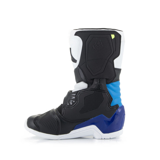 Bottes enfant cross Alpinestars Tech 3S - Enamel Blanc Noir Bleu (du 28 au 33)