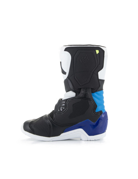 Bottes enfant cross Alpinestars Tech 3S - Enamel Blanc Noir Bleu (du 28 au 33)