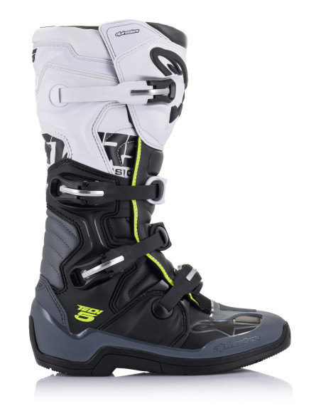 Bottes cross Alpinestars Tech 5 - Noir Gris Blanc