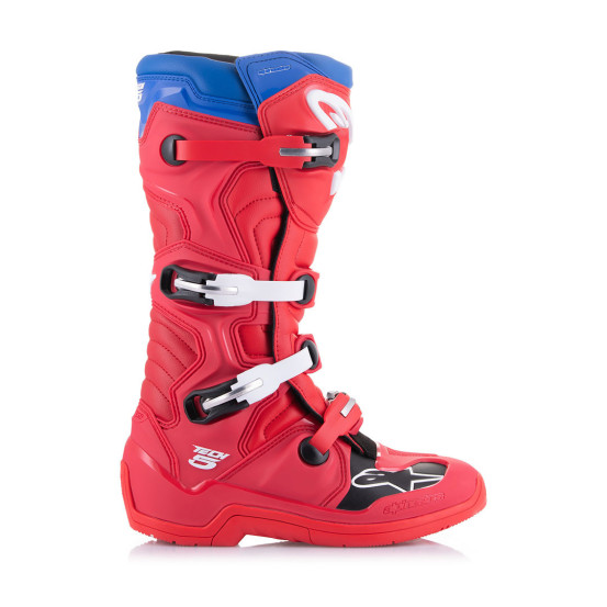Bottes cross Alpinestars Tech 5 - Rouge Bleu