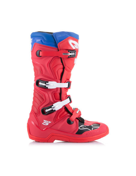 Bottes cross Alpinestars Tech 5 - Rouge Bleu