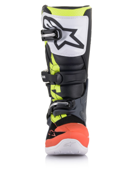 Bottes cross enfant Alpinestars Tech 7S - Gris Rouge Jaune