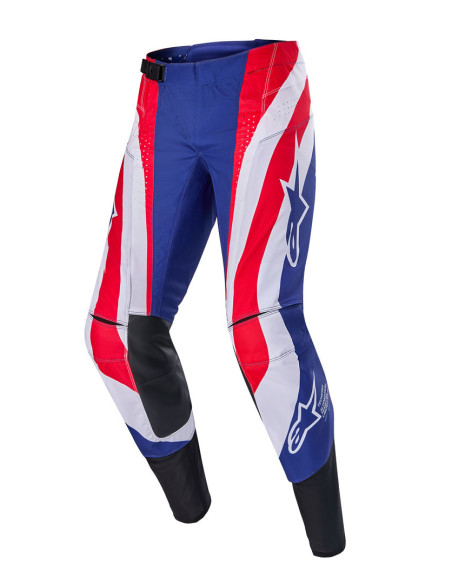 Pantalon cross Alpinestars 2024 Techstar Édition limitée Union Red Bud - Rouge Bleu Blanc